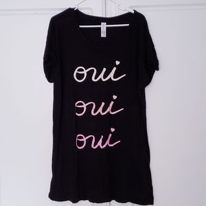 2/$5 FOREVER 21 Oui Tshirt Dress L